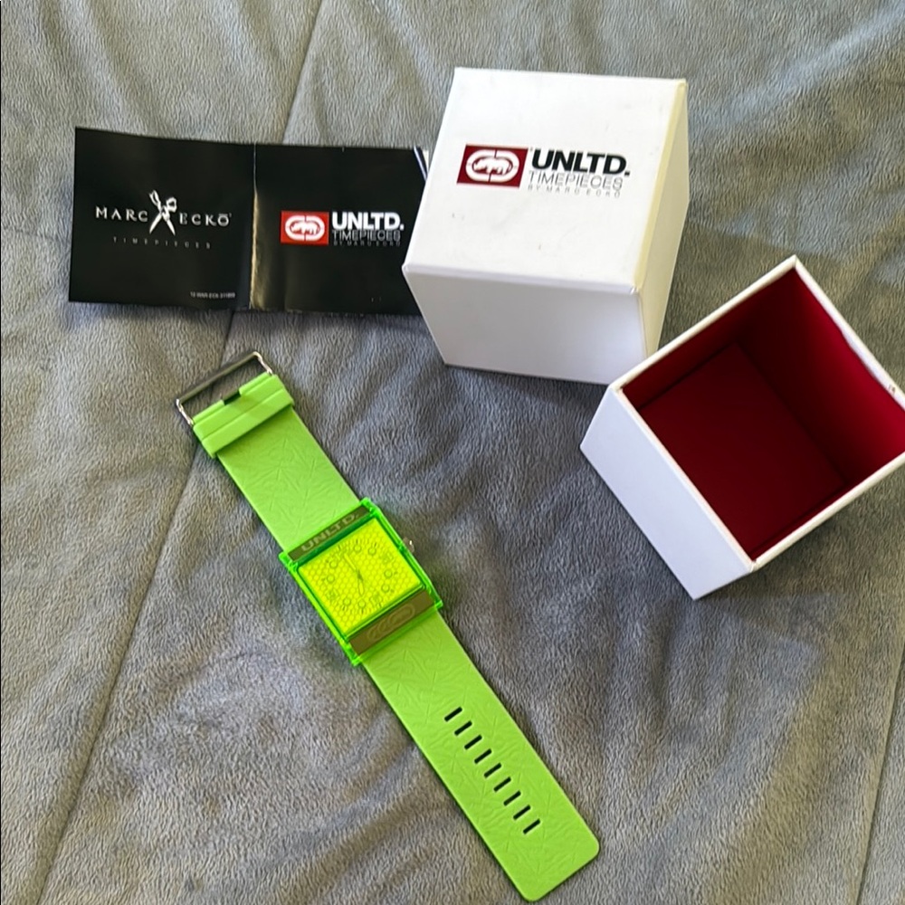 Marc Ecko Vibrant Green Square Watch